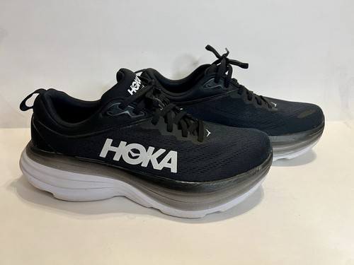 Hoka One One Women's Bondi 8 Black Fitness Running Shoes 9B 1127592 BWHT - Bild 3 von 10