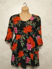 Express Multi-color Floral Ruffle Trim Dress. Size Small