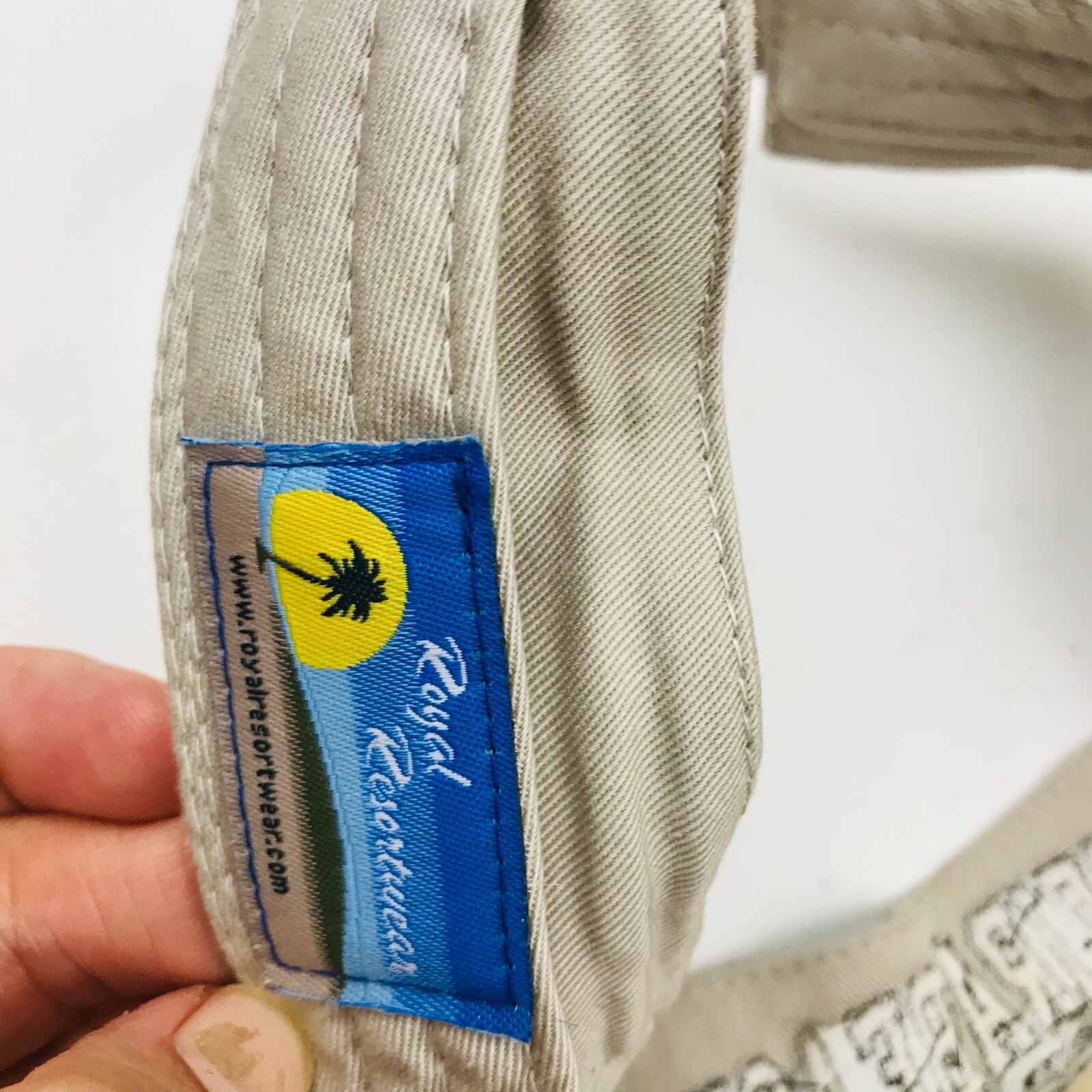 Madeira Beach Visor Hat Cap Strapback Beige Adjus… - image 5