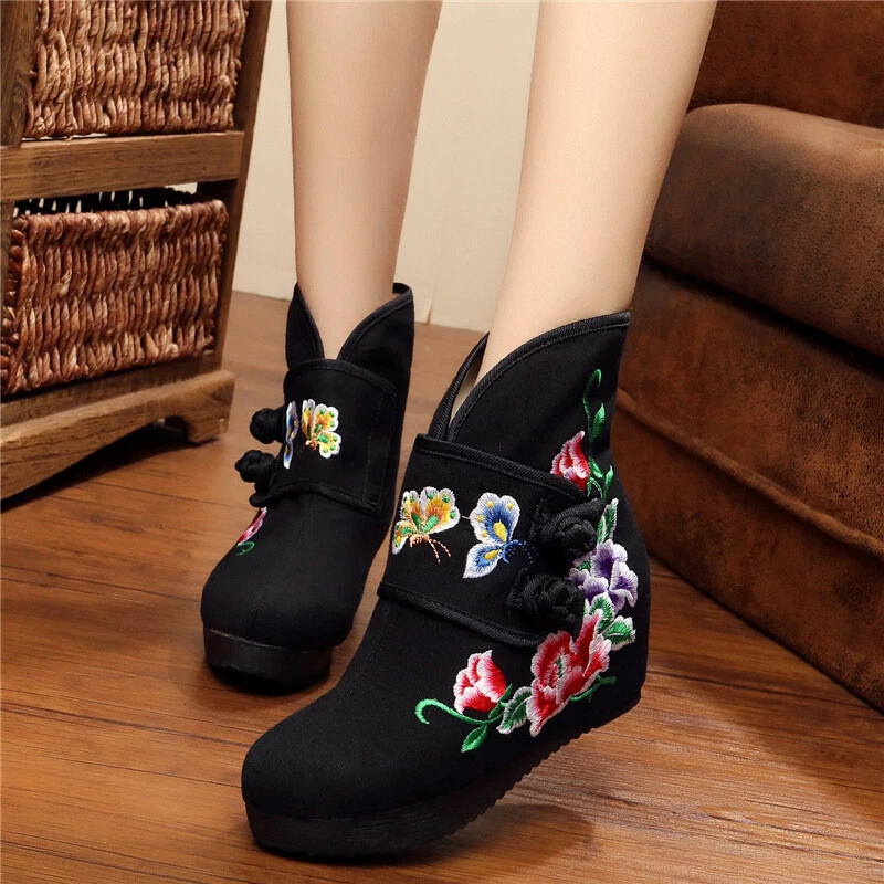 Embroidered ankle boots uk cheap