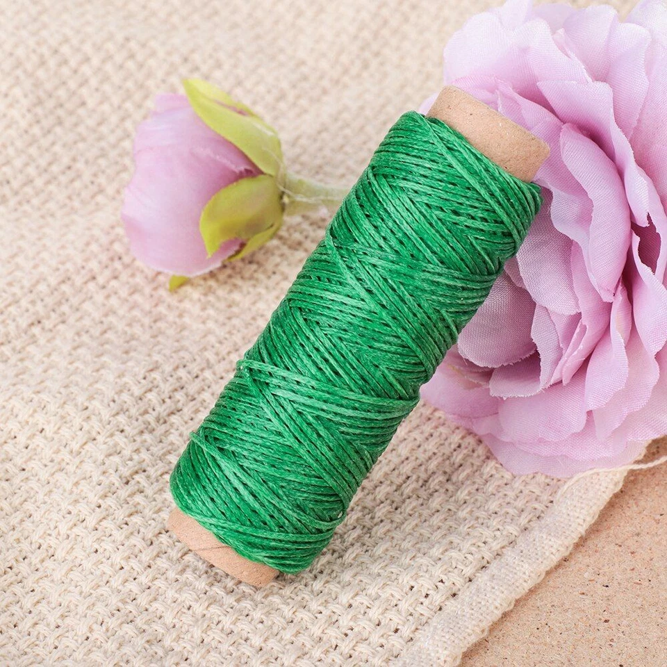 Cotton Leather Cord String-30m Roll Waxed Strap Spun Nylon Hand Stitching Thread - Image 2 of 4