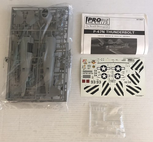 Revell Monogram Pro Modeler 1/48 Airplane Kit P-47N Thunderbolt 85-5929 NOB 1997 - Picture 3 of 12
