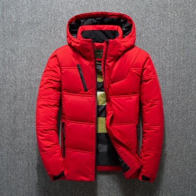 Men/'s Winter Warm Duck Down Jacket Ski Jacket Snow Hooded Coat Climbing Oversize