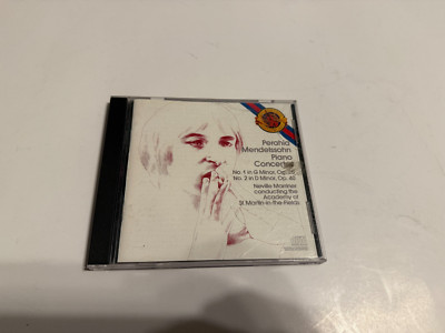Murray Perahia Music CD - Mendelssohn: Piano Concertos