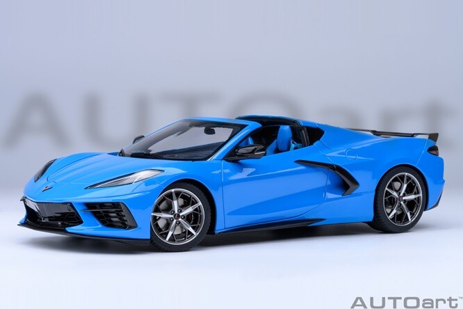 Autoart 71281 - 1/18 Chevrolet Corvette C8 Stingray Z51 (Rapid Blue) - New