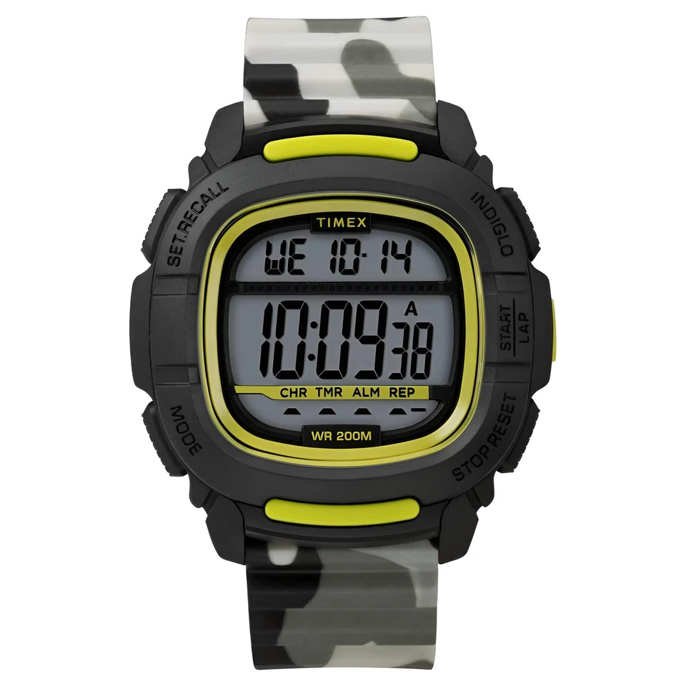 Reloj Timex para hombre Boost Shock esfera digital correa de camuflaje TW5M26600JV