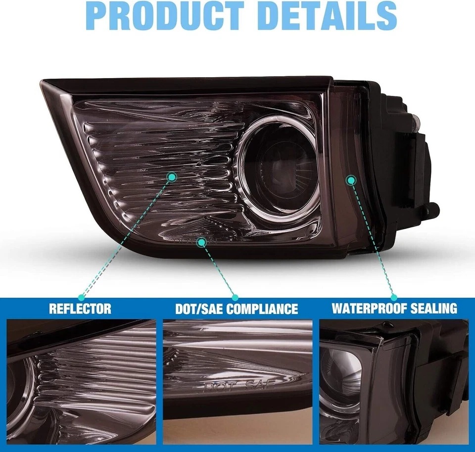 Luces antiniebla para Toyota 4Runner 2003-2005 proyector de humo luces de conducción par de bombillas Foto 4 de 4