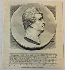 1877 magazine engraving~ THE MARSEILLAISE + AUTHOR Claude Joseph Rouget de Lisle
