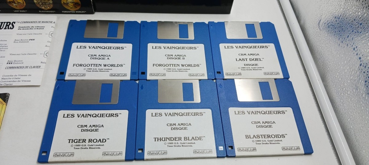 Compilation Commodore Amiga "Les Vainqueurs" - Jeu Complet État Correct