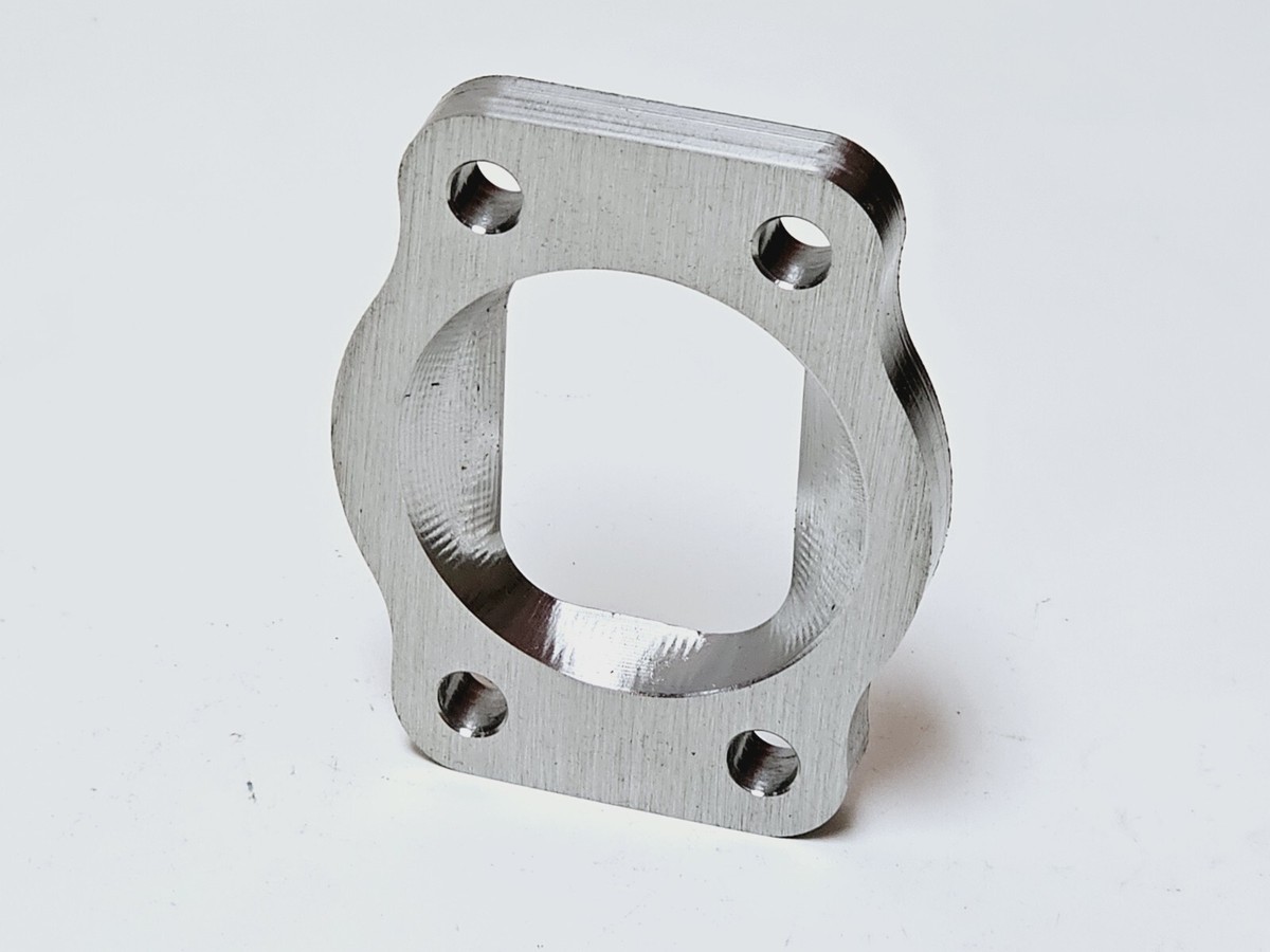 Stainless TD04 Inlet Flange 4 bolt to T3 Undivided Turbo 850 S70