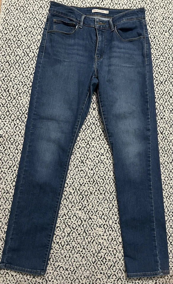 Pantalones de mezclilla Levi’s Raros Blank Red Tab R para mujer CLÁSICOS TIRO MEDIO SKINNY talla 10 Foto 2 de 4