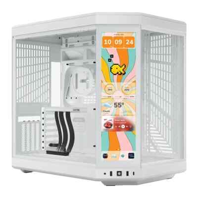 Hyte Y70 Mid Tower PC Behuizing Wit - E-ATX/ATX/M-ATX/ITX Met Verticale GPU Support