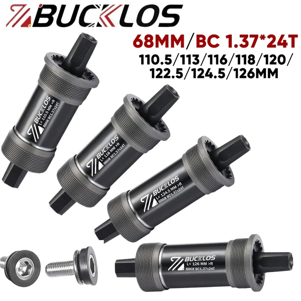 Soporte inferior cónico cuadrado para bicicleta BB68 bicicletas eléctricas de montaña manivela rodamientos sellados Foto 2 de 4