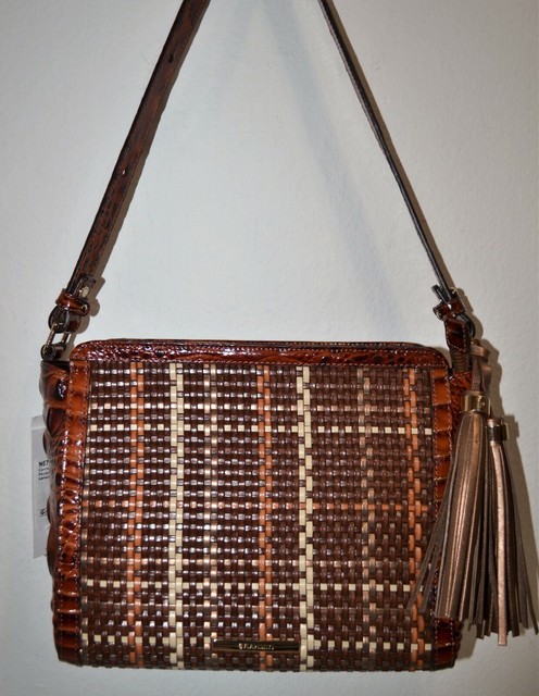 brahmin woven handbag