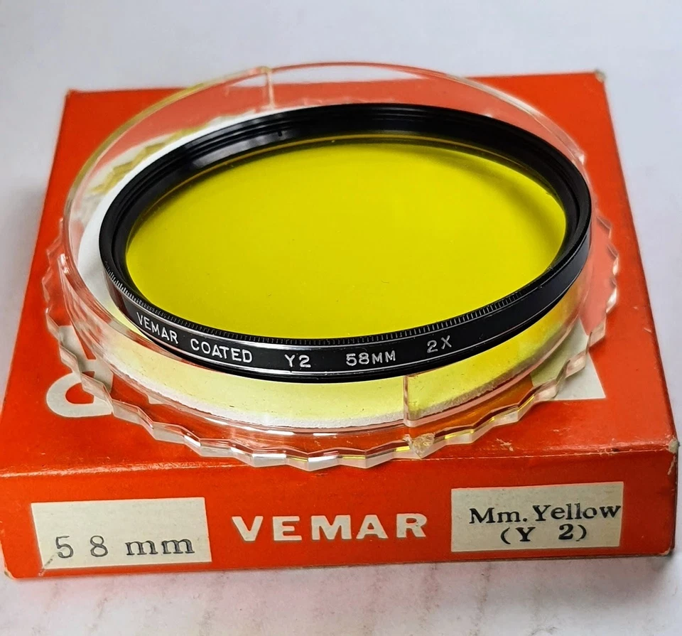 Genuine 58mm Vemar Yellow K2 Glass Color Conversion Lens Filter Japan 58 mm E-58 - Image 2 of 4