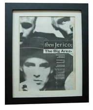 THEN JERICO+Big Area+TOUR+POSTER+AD+RARE ORIG+1989+FRAMED+EXPRESS WORLD SHIP