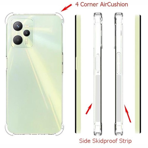 For Realme C30 C33 C35 Anti Impact Corner Protective Clear Gel skin case cover - Photo 6 sur 15