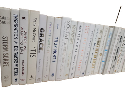 Lot of 6 WHITE Beige Ivory Bright Hardcover Wedding Events Decor Design BOOKS