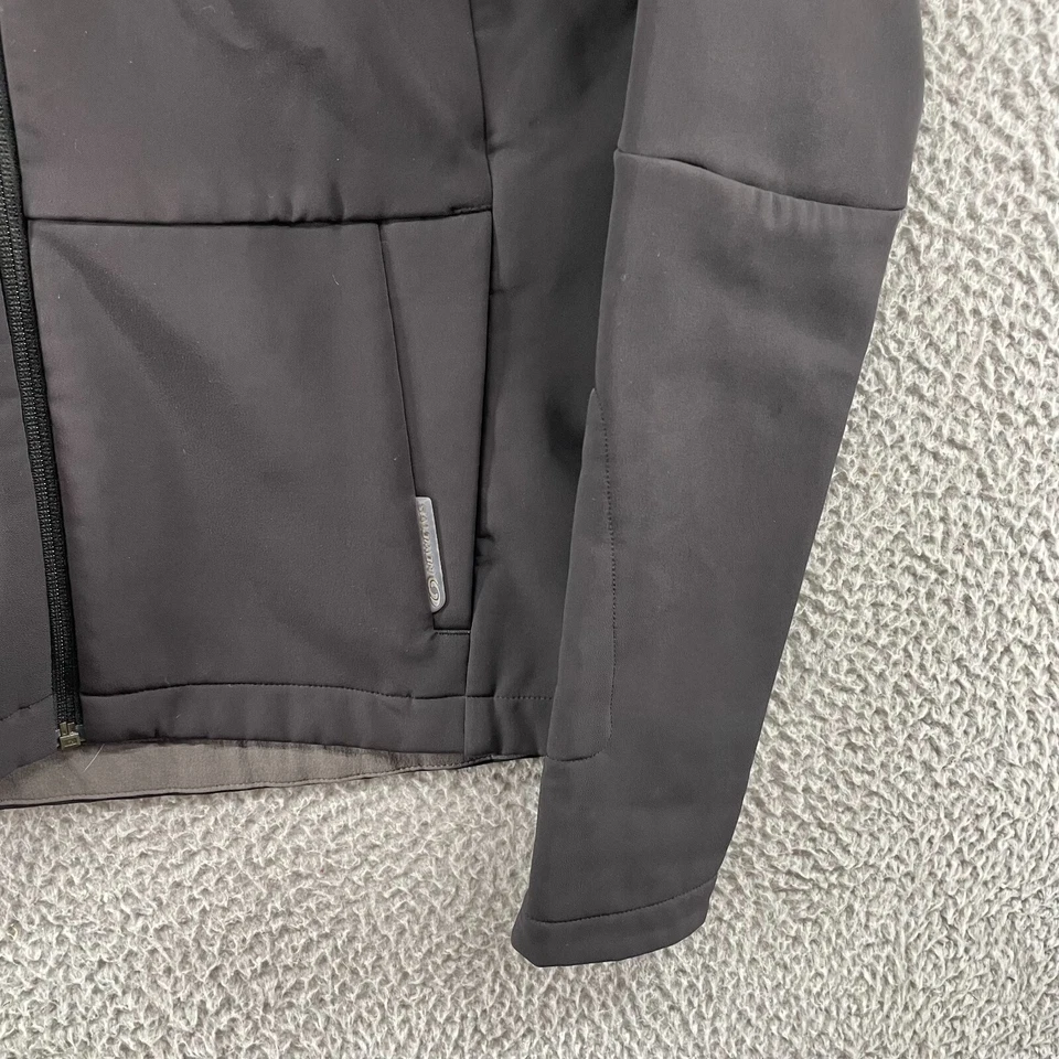 Chaqueta Salomon Para Mujer Pequeña Cremallera Completa Negra Softshell Exterior Ropa Activa Correr Gimnasio Foto 4 de 4