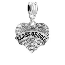  Class Of 2017 Heart Rhinestones Graduation S...
