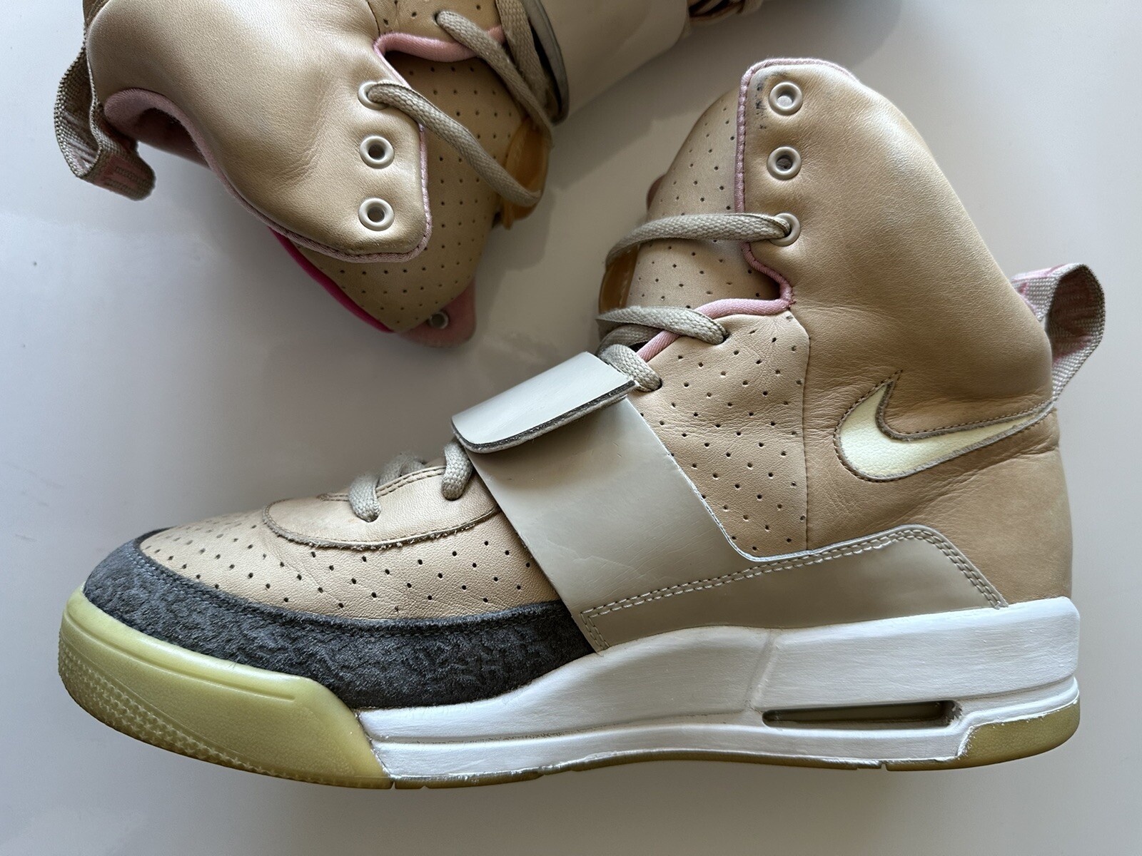 Nike Air Yeezy 1 Net Tan Kanye West 366164-111 Size 10.5