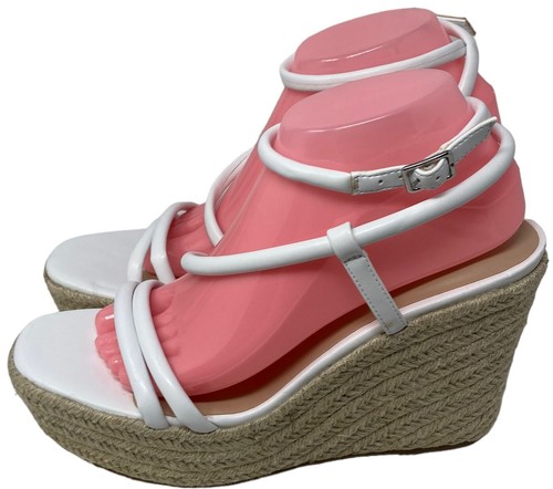 BP Nordstrom Cohan White Wedge Sandal Size 10M Espadrille Platform Heels NEW - Picture 7 of 9