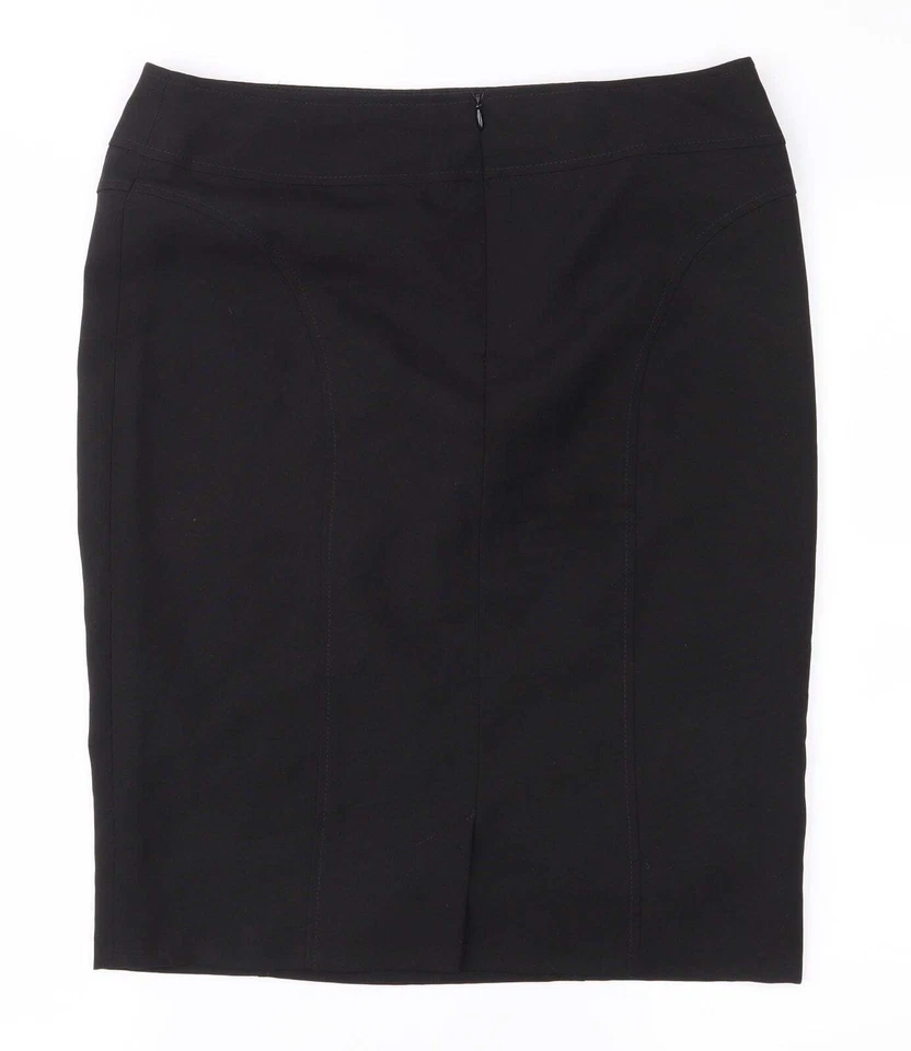 EVIE Womens Black Polyester Blend Skirt Size 10 - Image 2 of 4