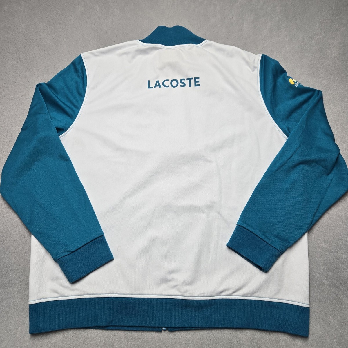 Lacoste Sport Miami Open Full Zip Track Jacket Mens 3XL Blue Long
