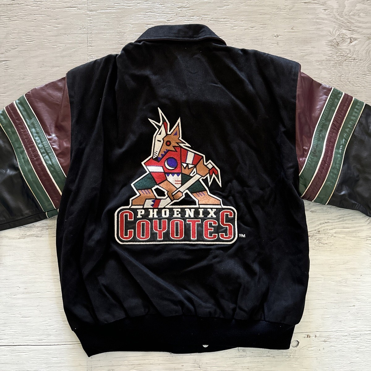 Vintage 90s NHL Jeff Hamilton Arizona Coyotes Letterman Hockey