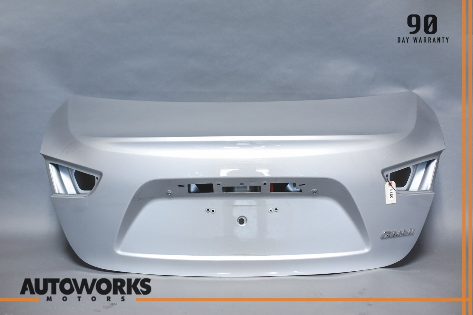 14-20 Maserati Ghibli M157 Rear Trunk Boot Lid Shell Panel Grigio Metallo OEM