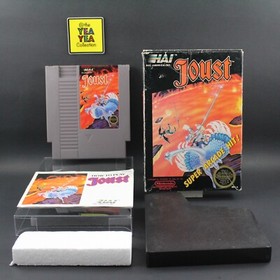 Joust Nes Nintendo Game Box NES Manual CIB Complete W/ Acrylic Case