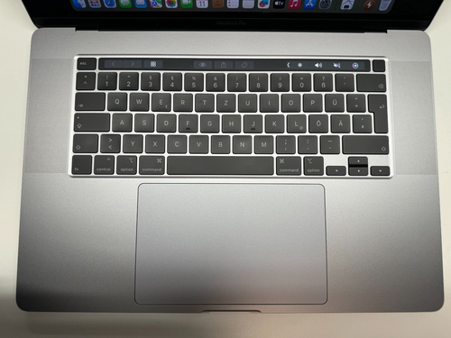 MacBook Pro 16 2019 Top Case / Palmrest / QWERTZ / with battery / space grey - Bild 2 von 9