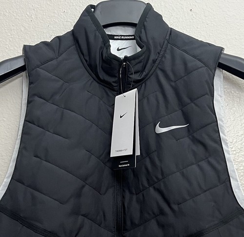 Nike Therma-Fit Repel Full Zip Running Vest Mens Size Medium DD5647 010 M New - Picture 2 of 7