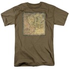 The Lord of the Rings Middle Earth Map Licensed Adult T-Shirt