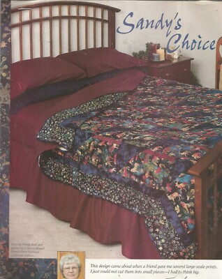 E0461   SANDY'S CHOICE  QUILT PATTERN/INSTRUCTIONS