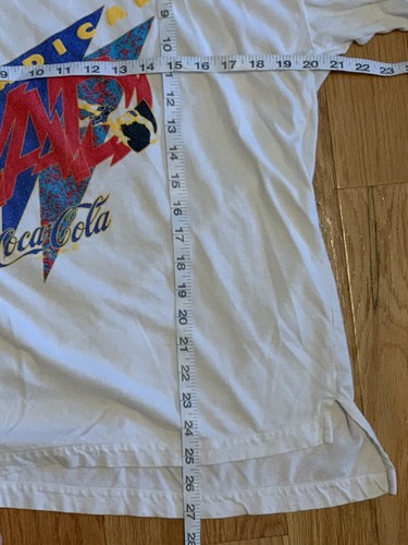 T-shirt pubblicitaria vintage Coca Cola ruota radicale grande anni '90 - Foto 5 di 7
