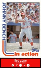 1982 Topps - #401 Johnny Bench EX.