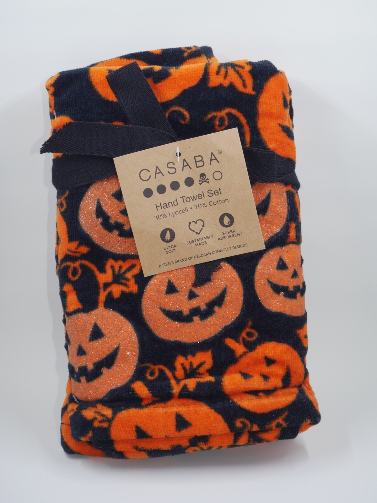 S Jack O Lantern Pumpkin Black Orange Sparkle