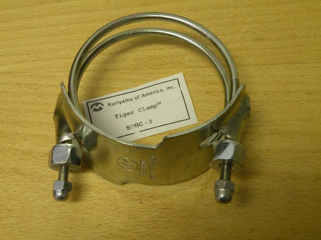 8 Hose Spiral Double Bolt Hose Clamp 7 Pack Kuriyama of America