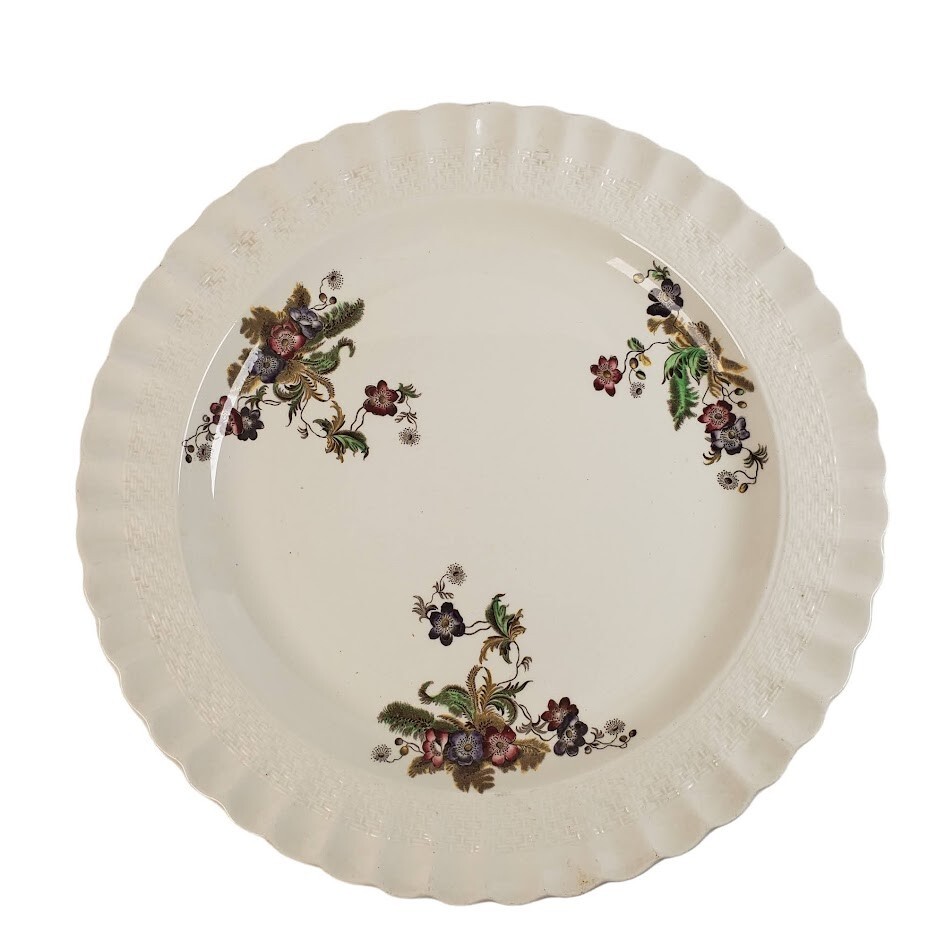Spode Copeland Wicker Lane Vintage Earthenware Chop Plate 13