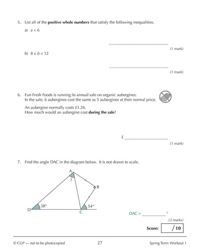Year 9 Maths Study & Workbook Bundle | Ages 13-14 with Answers - CGP NEW - Picture 12 of 12