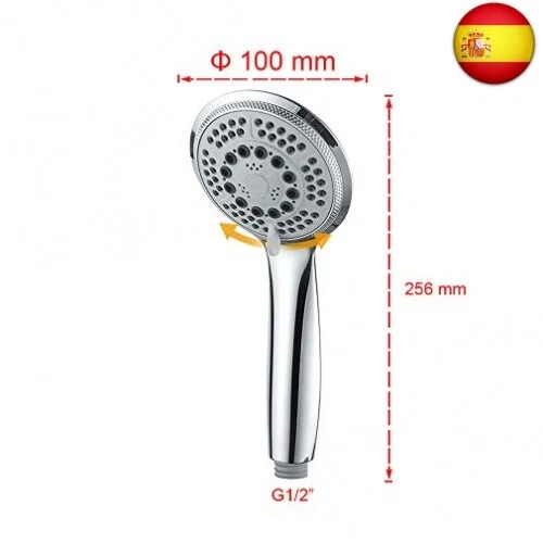 GRIFEMA Alcachofa de ducha ducha mano Grande 5 chorros 100 mm