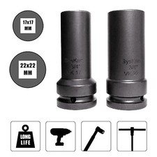 Syskan Kraft 17 + 22 mm Vierkant Stecknuss Se...
