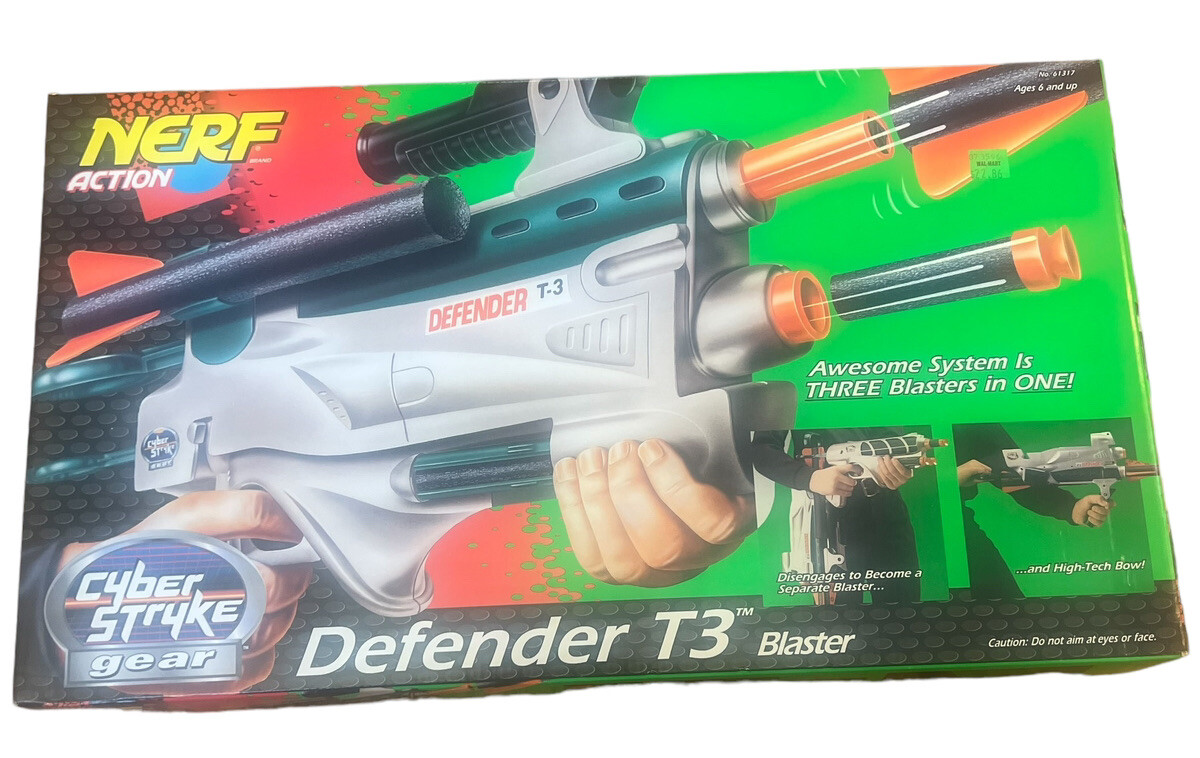 トイガン NERF RARE Vintage 1996 Nerf Defender T3 Blaster Kenner Gun Bow