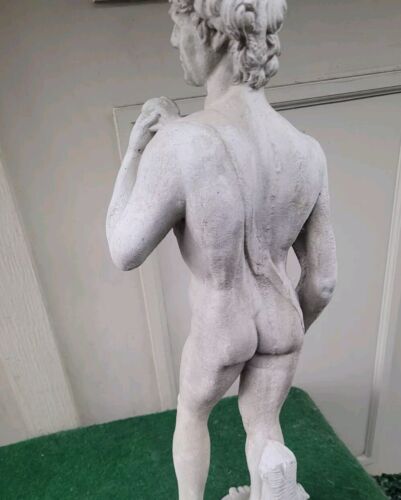 ENORME ESTATUA GRIEGA DE COLECCIÓN 27" de alto David Miguel Ángel ¡pesada 27 libras libras! - Imagen 2 de 21