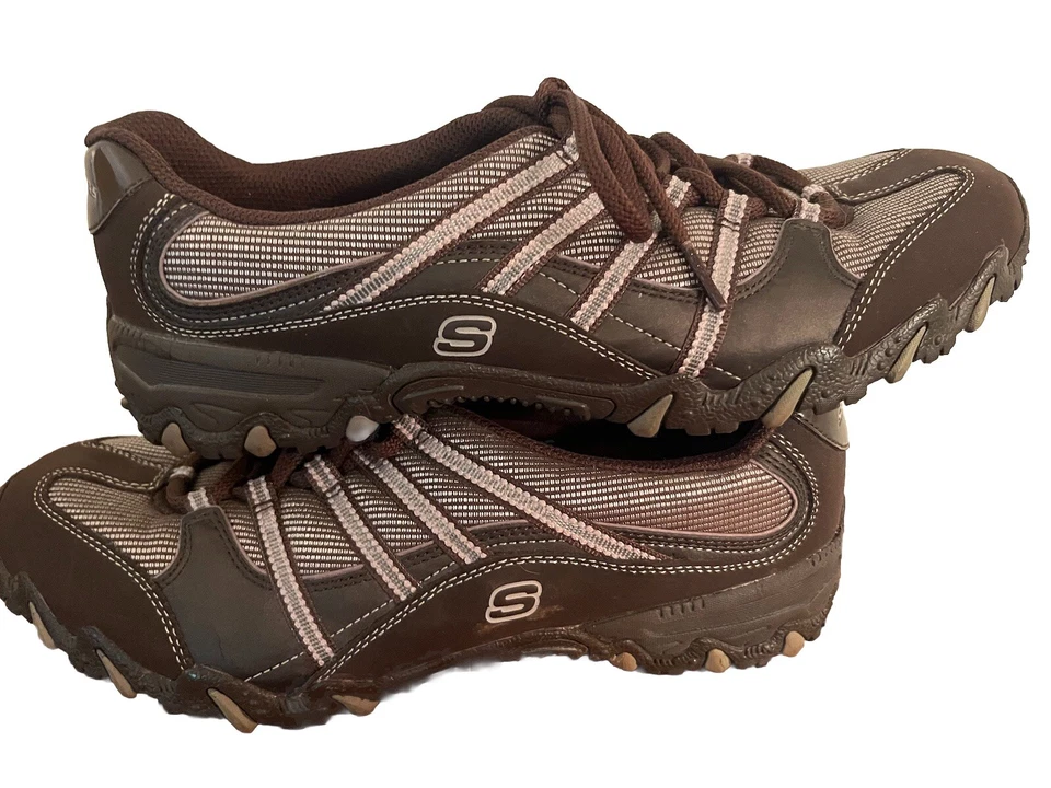 Zapatillas deportivas Skechers para mujer 8,5 compulsiones elegantes 21108 marrón Foto 4 de 4