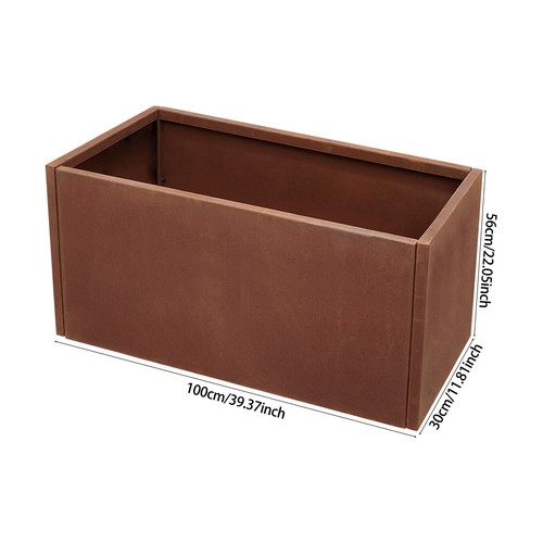 Heavy Duty Metal Steel Raised Garden Bed Outdoor Flower Vegetable Planter Box - Picture 22 of 30