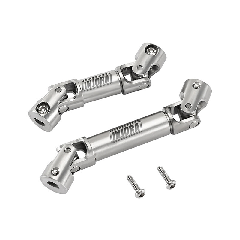 GLOBACT Aluminum & Brass Front/Rear Axle Set For 1/18 TRX4M Bronco & Defender - RC Crawler Upgrade Parts With Steering Blocks & Links (Red) - View #5