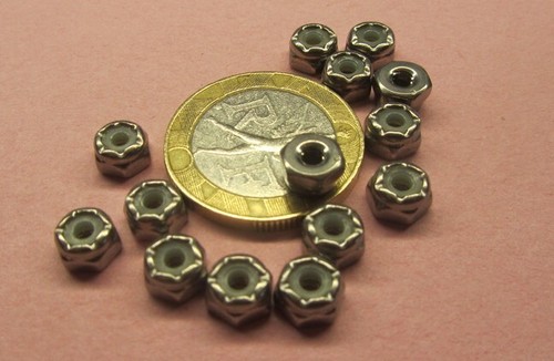 316 Stainless RH Lock Nut, 4-40 x 1/4" W x 9/64" H, 100 Pcs - Picture 8 of 12