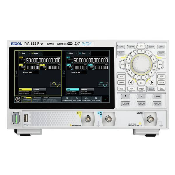 Rigol DG852 Pro   Generatore di funzioni 1 µHz - 50 MHz 2 canali Sinuosidale, Qu